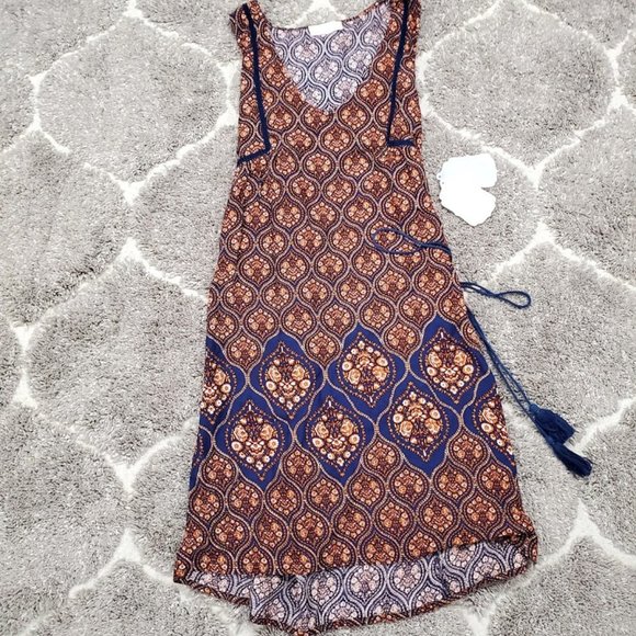 NWT Altar'd State Paisley Sleeveless Swing Dress - Picture 3 of 8